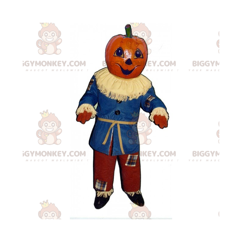 Pumpkin Head Scarecrow BIGGYMONKEY™ maskottiasu -