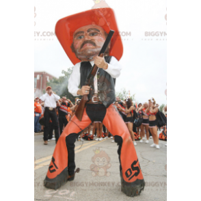 Disfraz de mascota Cowboy BIGGYMONKEY™ en traje tradicional