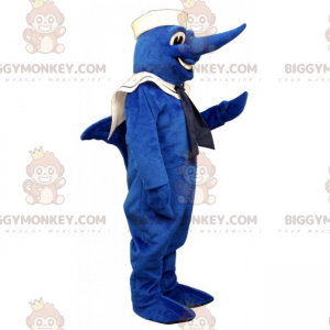 Costume da mascotte di pesce spada BIGGYMONKEY™ in abito da