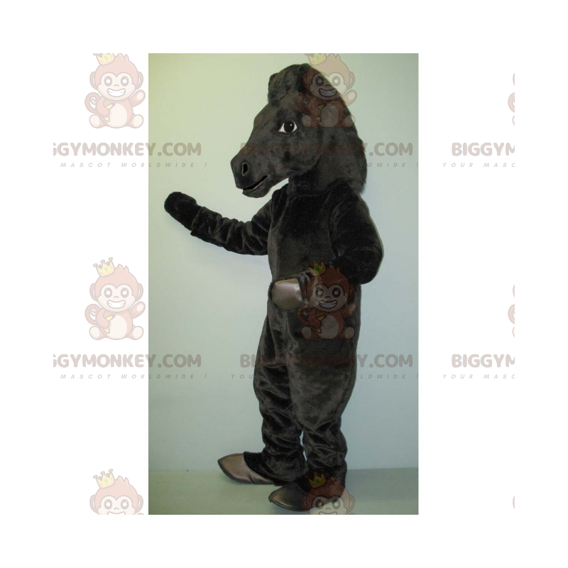 Costume da mascotte stallone nero BIGGYMONKEY™ - Biggymonkey.com