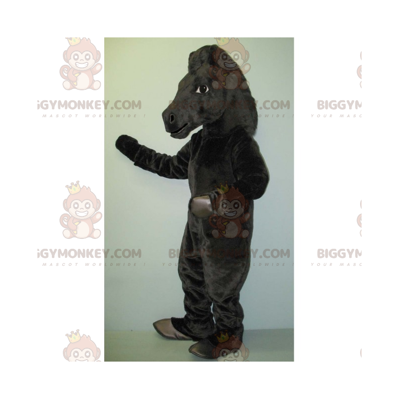 Costume de mascotte BIGGYMONKEY™ d'étalon noir - Biggymonkey.com