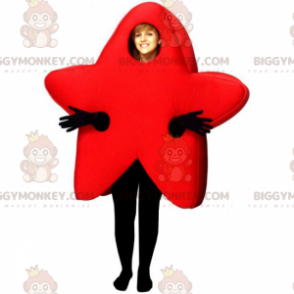 Costume de mascotte BIGGYMONKEY™ d'étoile rouge -