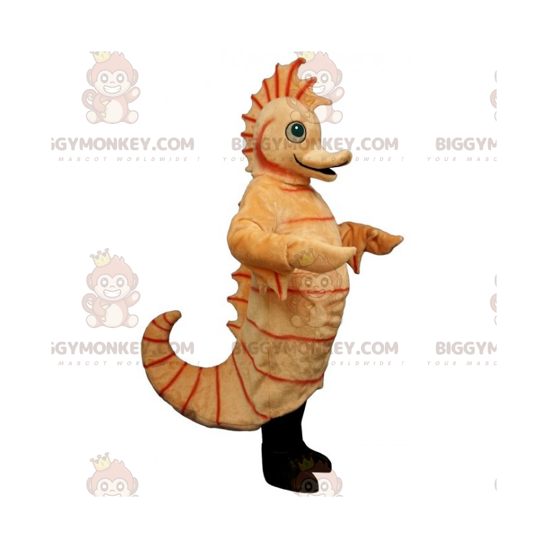Costume de mascotte BIGGYMONKEY™ d'hippocampe beige -