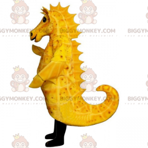 Costume de mascotte BIGGYMONKEY™ d'hippocampe jaune -