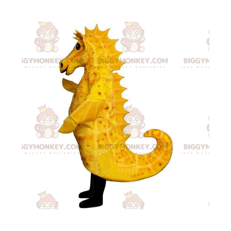 Costume de mascotte BIGGYMONKEY™ d'hippocampe jaune -