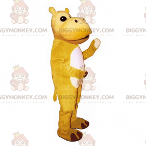 Disfraz de mascota Hipopótamo amarillo BIGGYMONKEY™ -