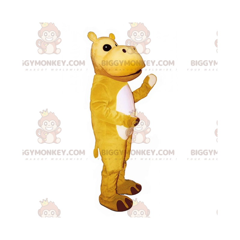 Żółty kostium maskotka hipopotam BIGGYMONKEY™ - Biggymonkey.com