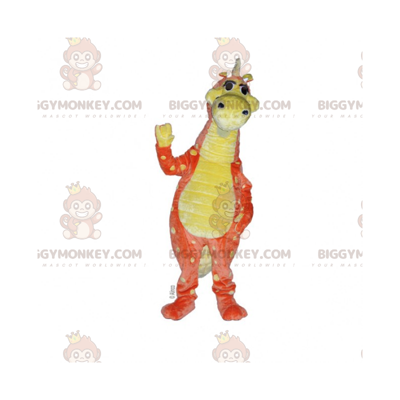 BIGGYMONKEY™ dinosaurus mascottekostuum met lange nek -
