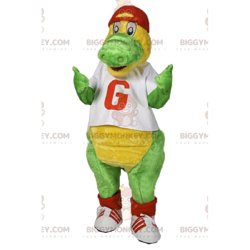 Fantasia de mascote BIGGYMONKEY™ de dinossauro Cortar L (175-180CM)