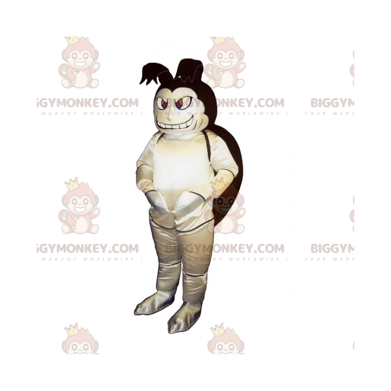 Traje de mascote BIGGYMONKEY™ de inseto de casca preta –