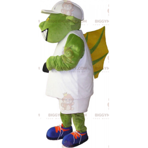 Costume de mascotte BIGGYMONKEY™ d'ogre avec tenue blanche et