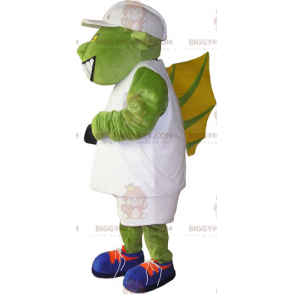 Costume da mascotte Ogre BIGGYMONKEY™ con abito bianco e