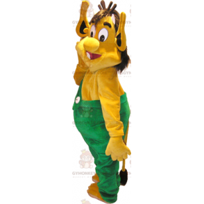 Traje de mascote de ogro amarelo BIGGYMONKEY™ – Biggymonkey.com