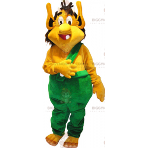 Στολή μασκότ κίτρινου Ogre BIGGYMONKEY™ - Biggymonkey.com