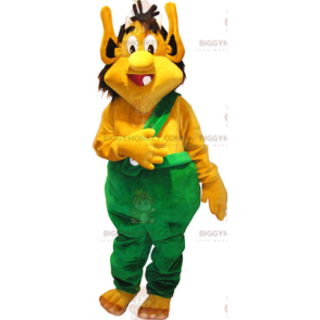 Costume da mascotte Ogre giallo BIGGYMONKEY™ - Biggymonkey.com