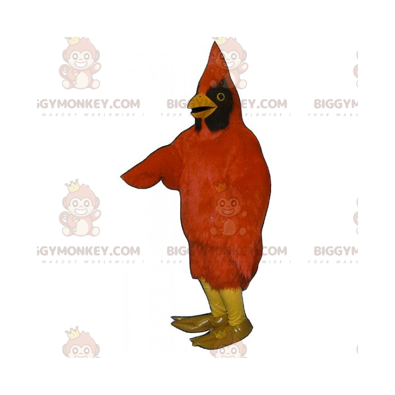 Bird BIGGYMONKEY™ maskottiasu - punainen kardinaali -