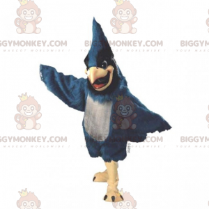 Traje de mascote de pássaro BIGGYMONKEY™ - chapim azul –