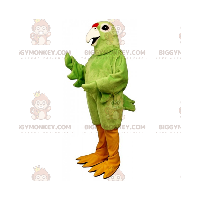 Vogel BIGGYMONKEY™ Maskottchenkostüm – einfarbiger Papagei -