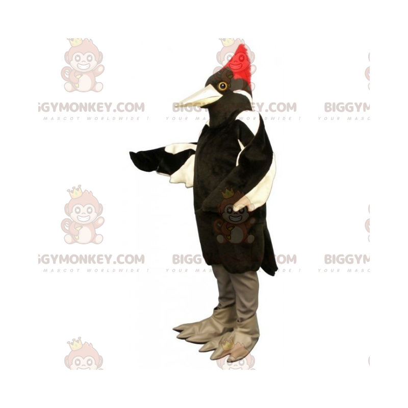 Traje de mascote de pássaro com crista BIGGYMONKEY™ –