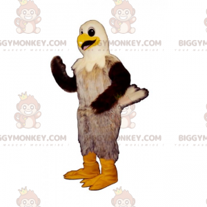 Costume de mascotte BIGGYMONKEY™ d'oiseau a la tète blanche -