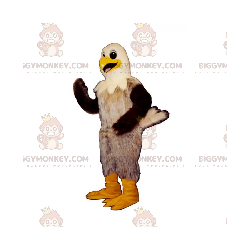 Costume da mascotte BIGGYMONKEY™ uccello dalla testa bianca -