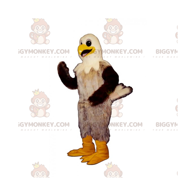 Costume de mascotte BIGGYMONKEY™ d'oiseau a la tète blanche -