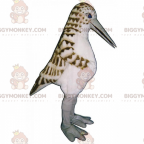 BIGGYMONKEY™-lintu pilkullisilla höyhenillä maskottiasu -