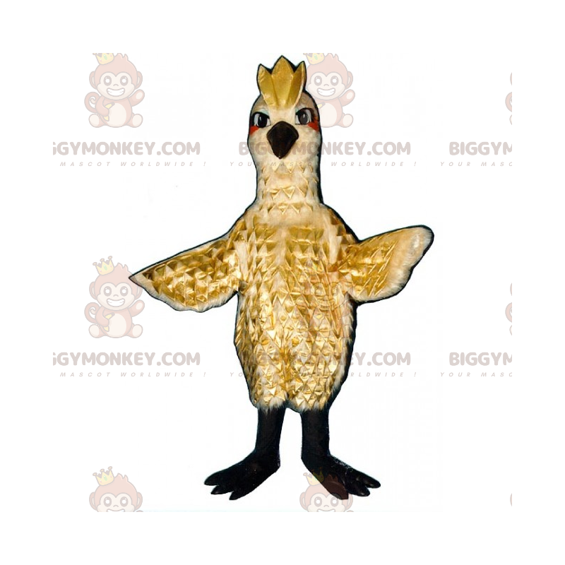Costume da mascotte uccello BIGGYMONKEY™ con stemma -