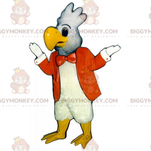 Bird BIGGYMONKEY™ Mascot Costume with Jacket and Bow Tie -