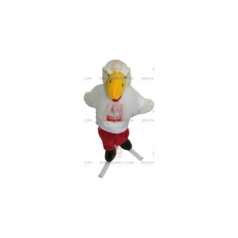 Costume de mascotte BIGGYMONKEY™ d'oiseau en ski -
