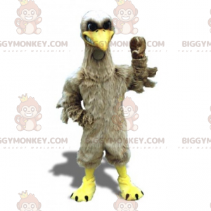 Costume da mascotte uccello grigio BIGGYMONKEY™ -