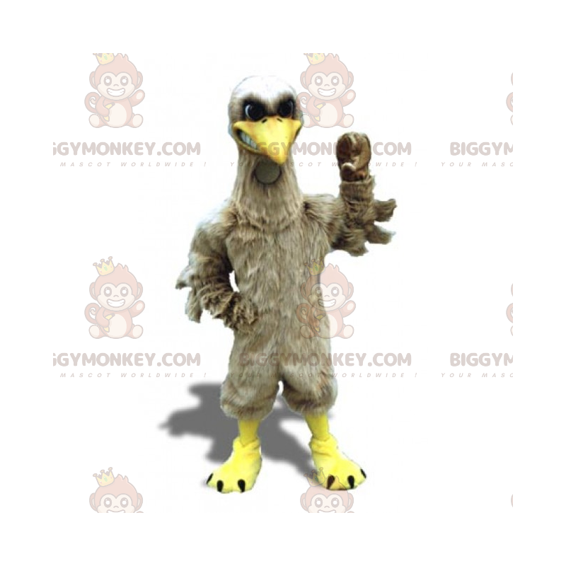 Costume da mascotte uccello grigio BIGGYMONKEY™ -