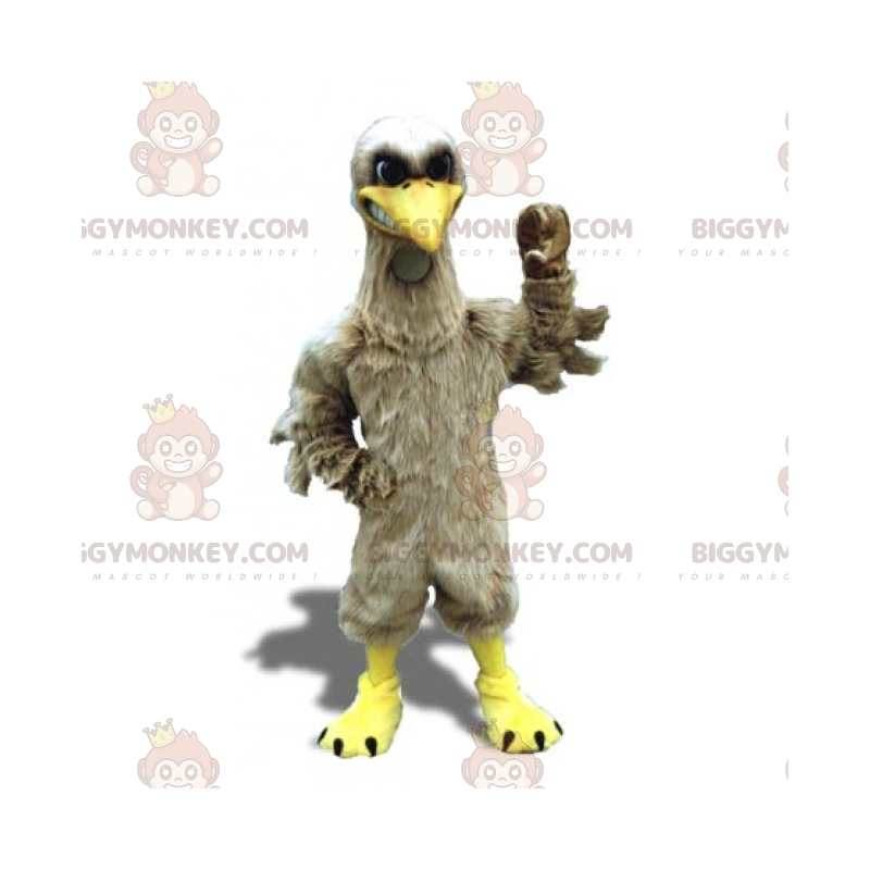 Costume de mascotte BIGGYMONKEY™ d'oiseau gris - Biggymonkey.com