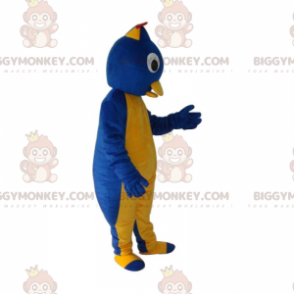 Gele en blauwe vogel BIGGYMONKEY™ mascottekostuum -