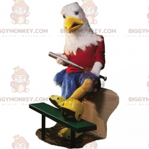 Baseball Player Bird BIGGYMONKEY™ maskottiasu - Biggymonkey.com