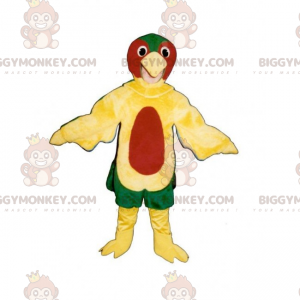 Mehrfarbiger Vogel BIGGYMONKEY™ Maskottchen-Kostüm -