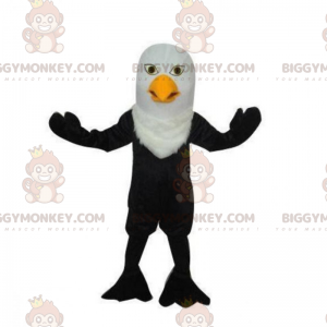 Fato de mascote BIGGYMONKEY™ de pássaro preto com Cortar L (175-180CM)