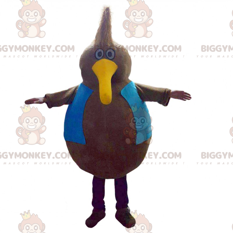 BIGGYMONKEY™ Mascot Costume All Round Bird With Long Yellow