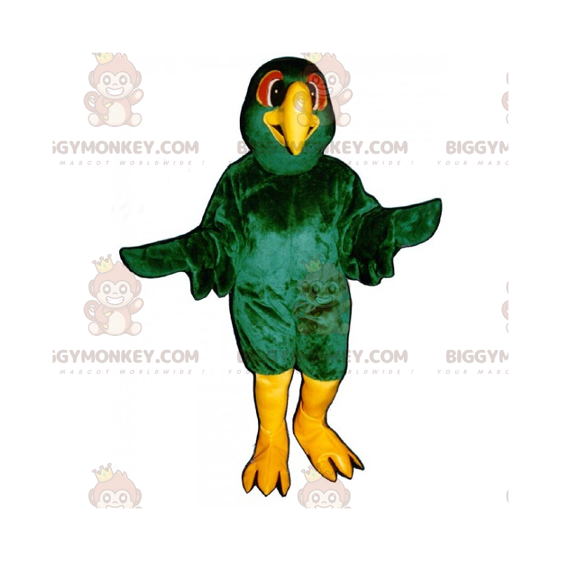 Costume de mascotte BIGGYMONKEY™ d'oiseau vert - Biggymonkey.com