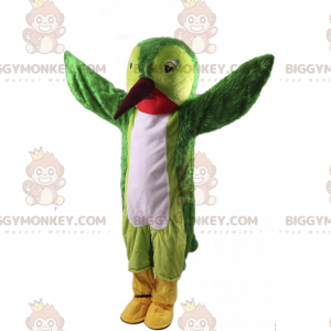 Costume de mascotte BIGGYMONKEY™ de colibri vert -