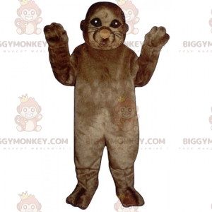 Brunt sjölejon BIGGYMONKEY™ maskotdräkt - BiggyMonkey maskot