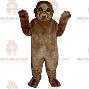 Fantasia de mascote de leão marinho marrom BIGGYMONKEY™ –