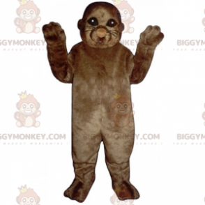 Costume de mascotte BIGGYMONKEY™ d'otarie marron -