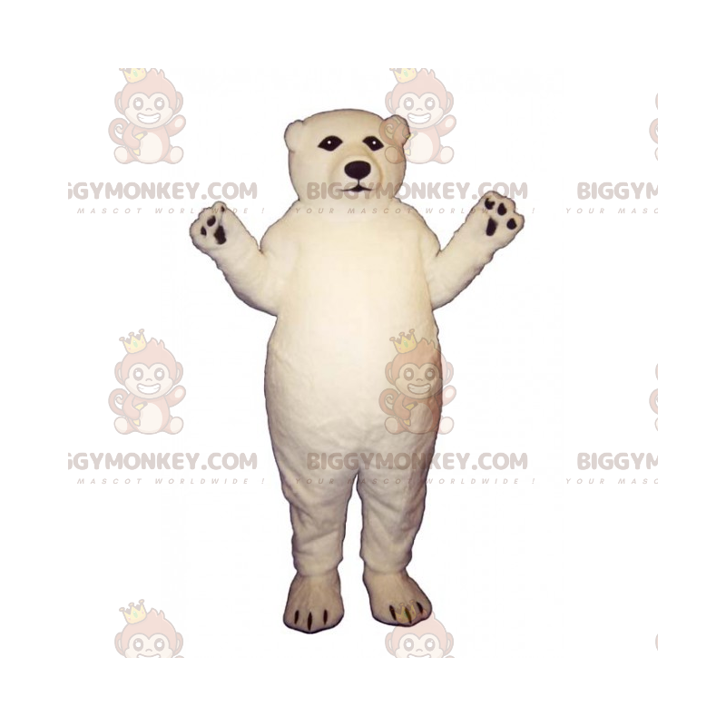 Costume de mascotte BIGGYMONKEY™ d'ours blanc - Biggymonkey.com