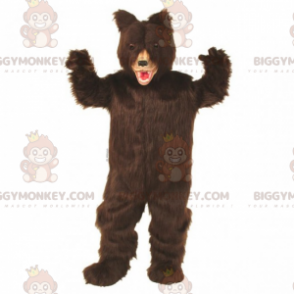 Dark Brown Haired Bear BIGGYMONKEY™ Mascot Costume –