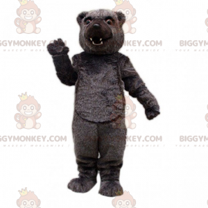 Fantasia de mascote de urso de cabelo preto BIGGYMONKEY™ –