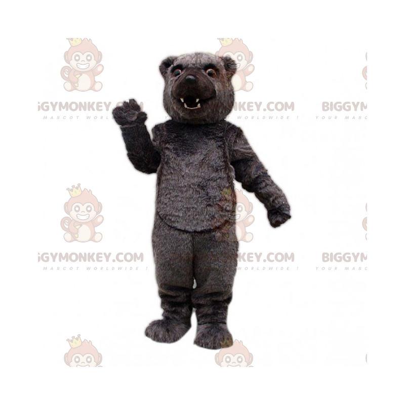 Costume da mascotte dell'orso dai capelli neri BIGGYMONKEY™ -