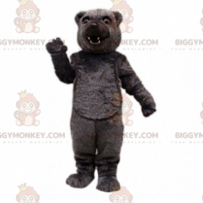 Costume de mascotte BIGGYMONKEY™ d'ours au poil noir -