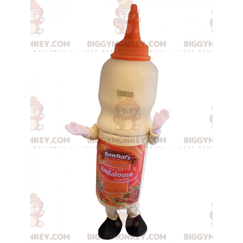 Costume de mascotte BIGGYMONKEY™ de grand pot de sauce pour