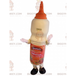 Costume de mascotte BIGGYMONKEY™ de grand pot de sauce pour